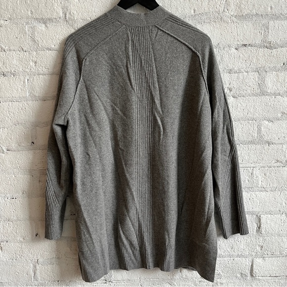 AllSaints Ivana Cashmere Blend Cardigan in Grey - Picture 4 of 8